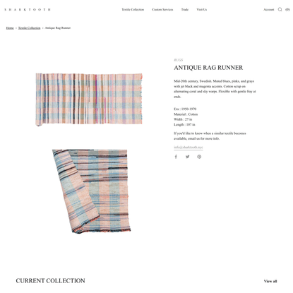 Antique Rag Runner