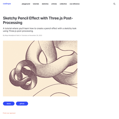Sketchy Pencil Effect with Three.js Post-Processing | Codrops