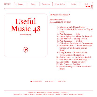 Useful Music 048 — Cargo