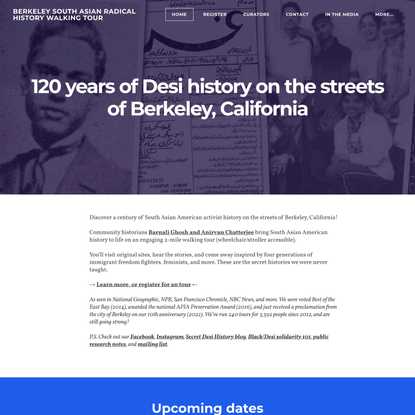 Berkeley South Asian Radical History Walking Tour