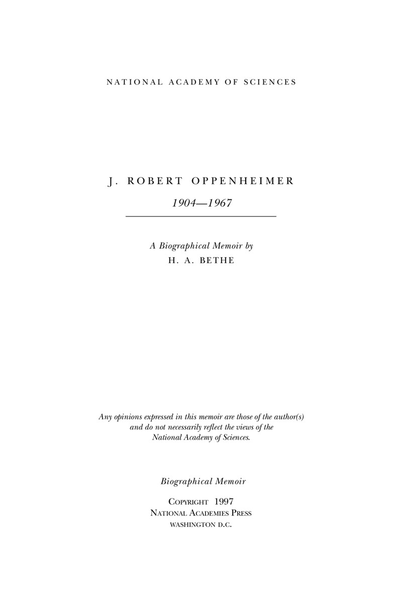 robert oppenheimer phd thesis pdf