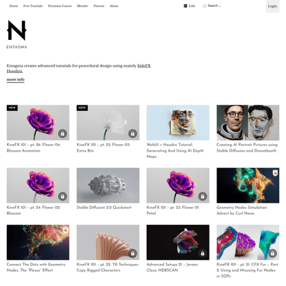 Entagma – Advanced CG Resources