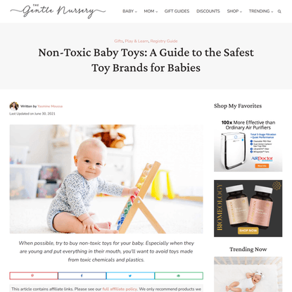 Non-Toxic Baby Toys: A Guide to the Safest Toy Brands for Babies