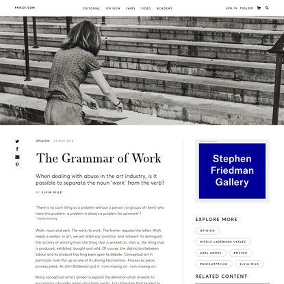 The Grammar of Work