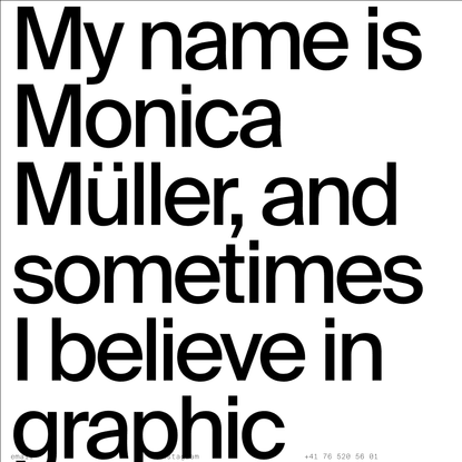 MAKE VISUAL | Monica Müller
