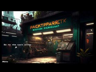 2,5D adventure game prototype using AI for art