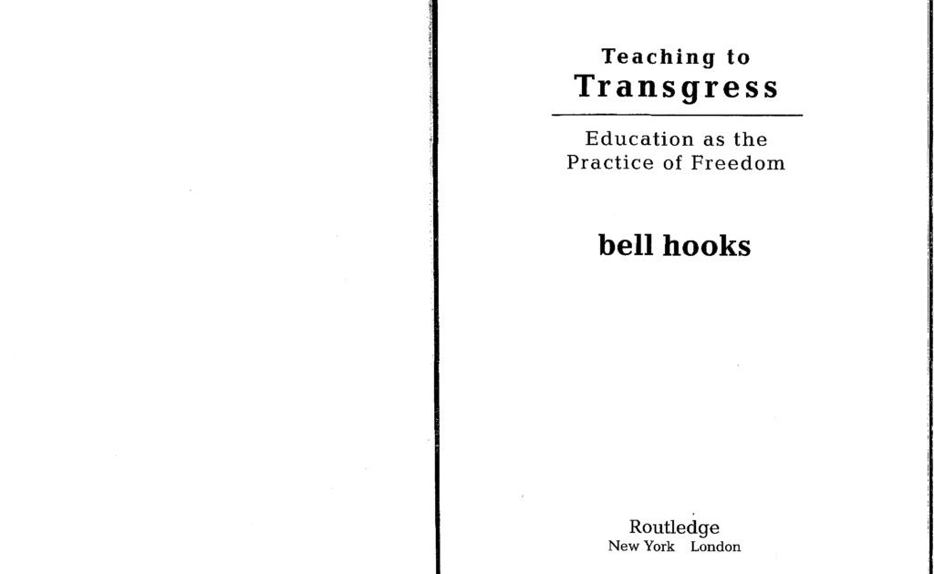 Bell hooks teaching to transgress pdf are na