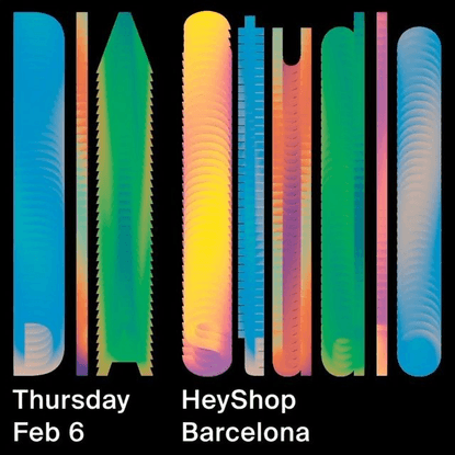 DIA Studio on Instagram: “Next Thursday see you at @heyshop_ @heystudio in Barcelona.
📣 @dia_mitch will sharing new projects...
