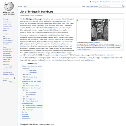 List of bridges in Hamburg - Wikipedia