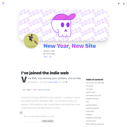 New Year, New Site · January 1, 2023
