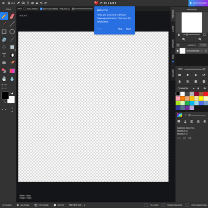 Make pixel art online - Pixilart