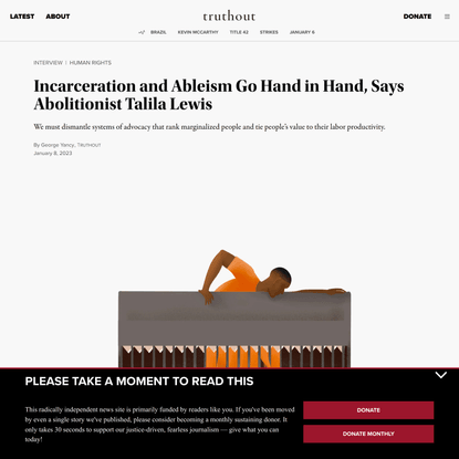Ableism Is the Driving Force Behind All Forms of Incarceration, Says Abolitionist Talila Lewis