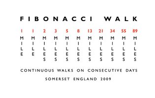 Richard Long - Fibonacci walk