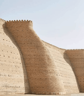 The Ark of Bukhara, a fortress located in Uzbekistan, built 1,500 years ago.