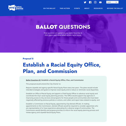 Racial Equity Infrastructure – Racial Justice New York