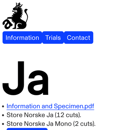 Store Norske Skriftkompani – Typefaces