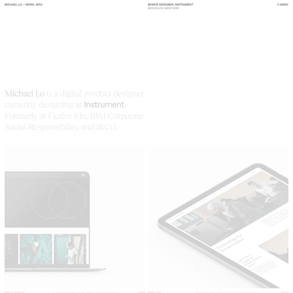Michael Lo—Designer