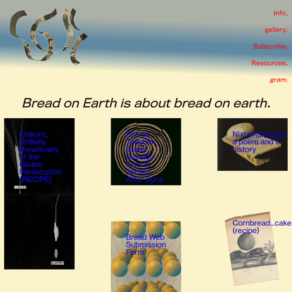 Bread on Earth