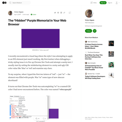 The “Hidden” Purple Memorial in Your Web Browser