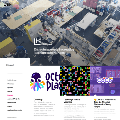Group Projects ‹ Lifelong Kindergarten – MIT Media Lab