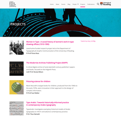 Projects - Centre for Book Cultures and Publishing