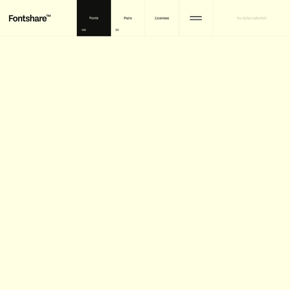 Fontshare: Quality Fonts. Free.