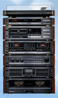 Vintage Stereo Rack