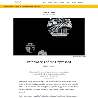 Informatics of the Oppressed