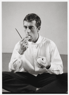 Peter Hujar, David Wojnarowicz eating an apple