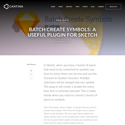 Batch Create Symbols: A Useful plugin for Sketch - Cantina