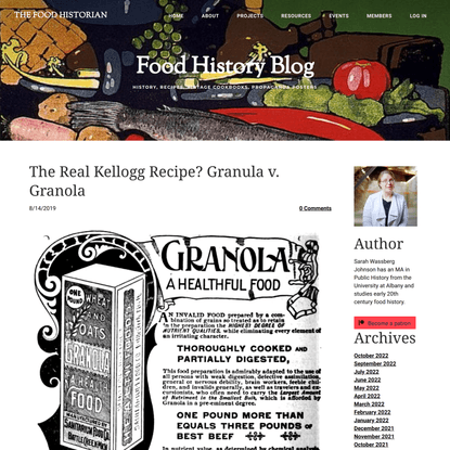 The Real Kellogg Recipe? Granula v. Granola