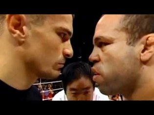 Mirko Crocop vs Wanderlei Silva 1 - Best Staredown ever in MMA