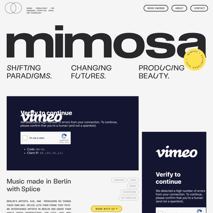 mimosa - Brand consultancy and creative agency