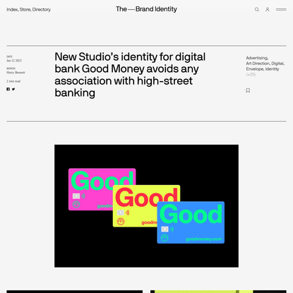 New Studio’s identity for digital bank Good Money avoids any association with high-street banking — The Brand Identity