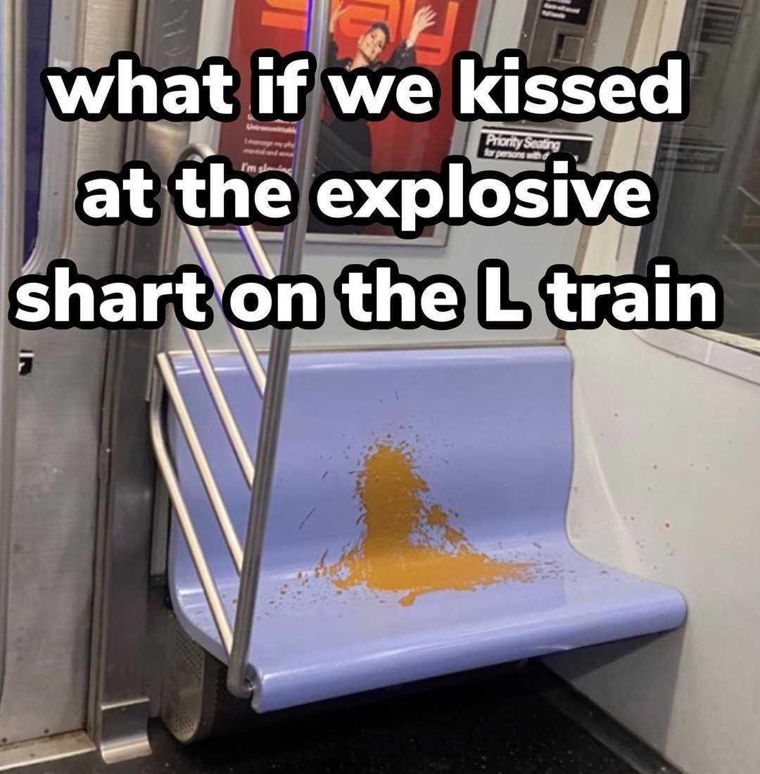 at the explosive shart on the L train