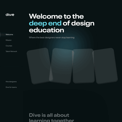 Dive — Learn from the top designers