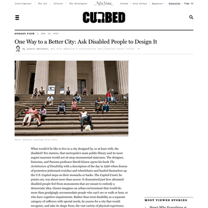 David Gissen on Designing Cities for Disability