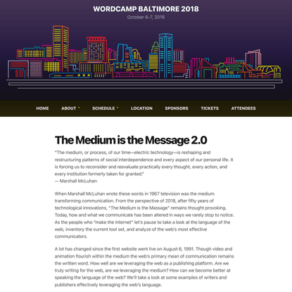 The Medium is the Message 2.0