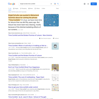 brigid schulte time confetti - Google Search