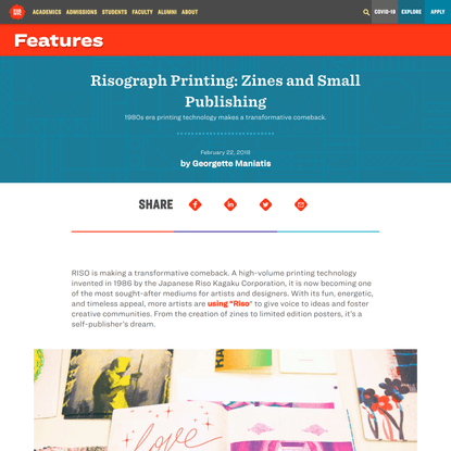 Risograph Printing: Zines and Small Publishing - SVA