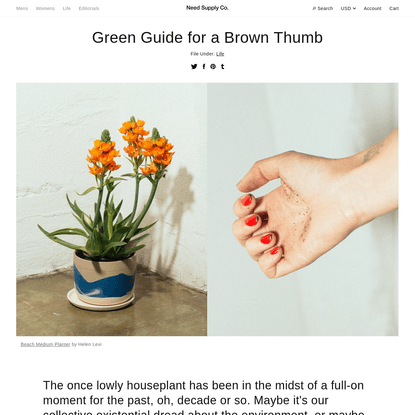 Green Guide for a Brown Thumb