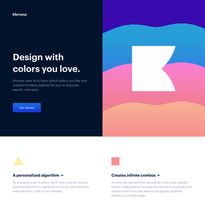 Khroma - The AI color tool for designers