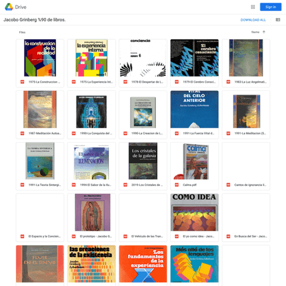 Jacobo Grinberg %90 de libros. - Google Drive