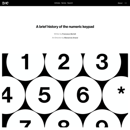 DOC • A brief history of the numeric keypad