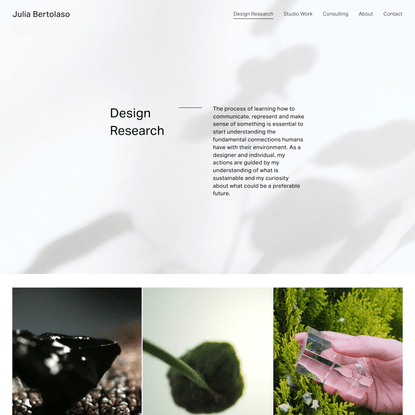 Design Research — Julia Bertolaso