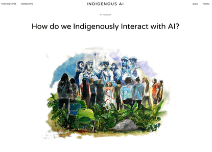 How do we Indigenously Interact with AI?   Kekuhi Keali‘ikanaka‘oleohaililani