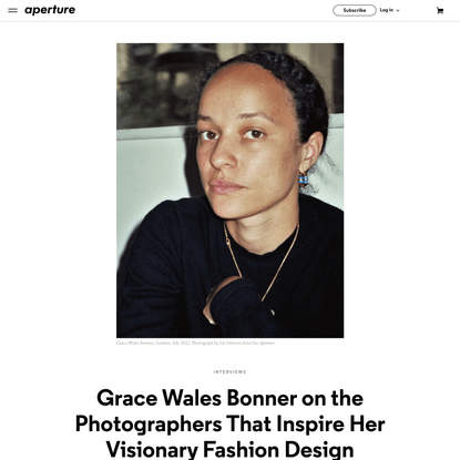 Grace Wales Bonner on the Photographers That Inspire Her Visionary Fashion Design