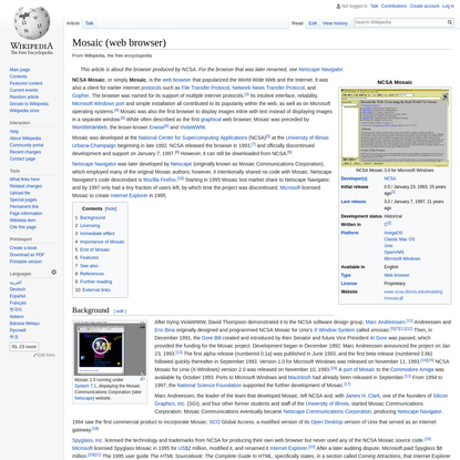 Mosaic (web browser) - Wikipedia