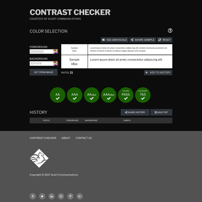 WCAG - Contrast Checker
