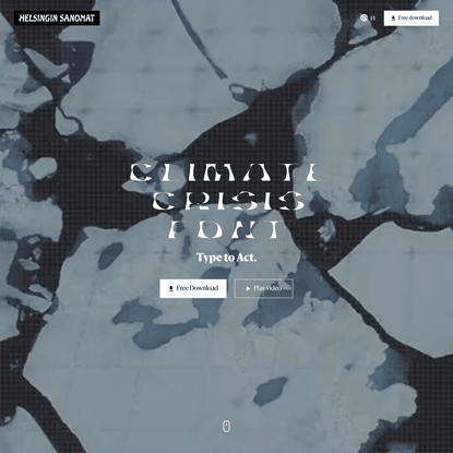 Climate crisis font | Helsingin Sanomat